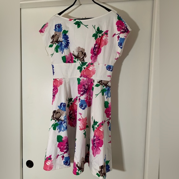 Kate Spade New York Jess in Full Bloom Floral Dress Swing Party Size 12 Flowers - Picture 7 of 12